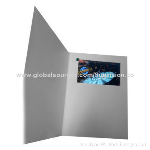 7-inch Promotional Video Brochure, Built-in 128MB NAND Flash